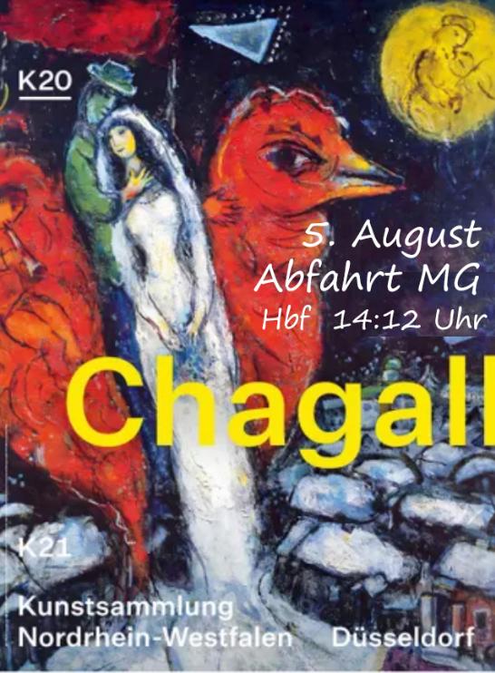 20250805 Plakat Marc Chagall Kunstsammlung NRW (c) Kunstsammlung NRW